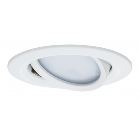 Spot encastré LED Coin Slim orientable - Blanc  - 6.8W - 2700K - IP23 - Dimmable - Avec ampoule