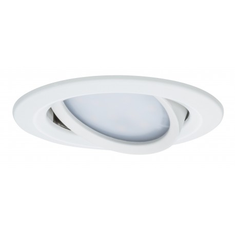 Kit de 3 spots encastrés LED Coin Slim orientable - Blanc - 6.8W - 2700K - IP23 - Dimmable - Avec ampoule