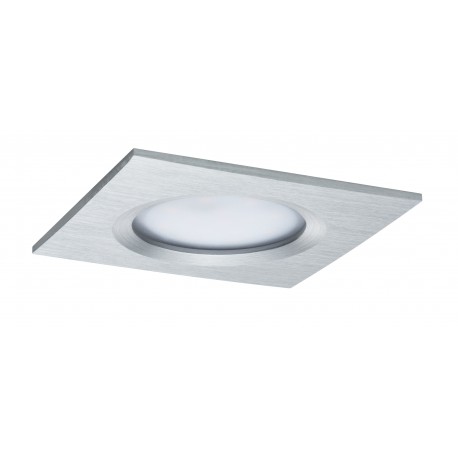 Kit de 3 spots encastrés LED Coin Slim - Alu tourné - 6.8W - 2700K - IP44 - Dimmable - Avec ampoule