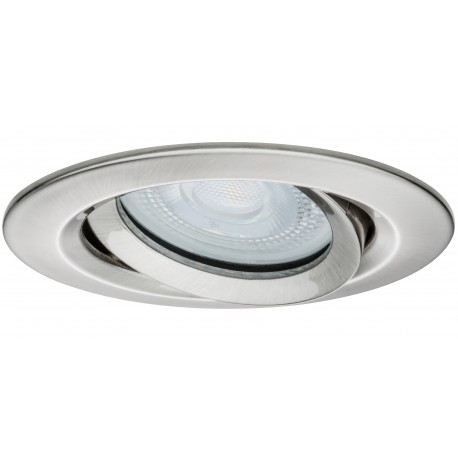 Spot encastré LED Nova orientable - Acier brossé - 7W - 2700K - IP65 - Dimmable - Avec ampoule