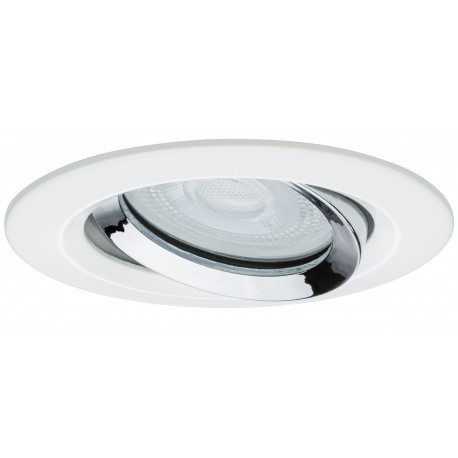 Spot encastré LED Nova orientable - Blanc/chromé - 35W - IP65 - Non dimmable - Sans ampoule