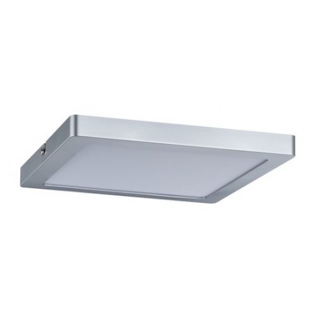 Plafonnier LED Atria - Carré - 24W - Chrome mat - Dimmable