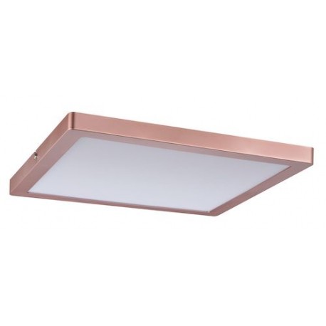 Plafonnier LED Atria - Carré - 24W - Or rose - Dimmable