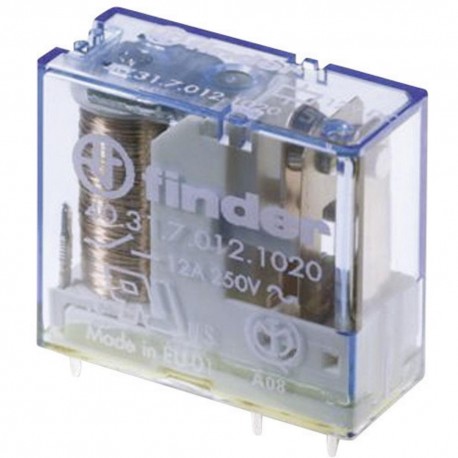 Relais miniature 40.31 pour circuits imprimés - 24 V/DC - 1 inverseur (RT) - Série 40 - 12A - Pas de 3,5 mm