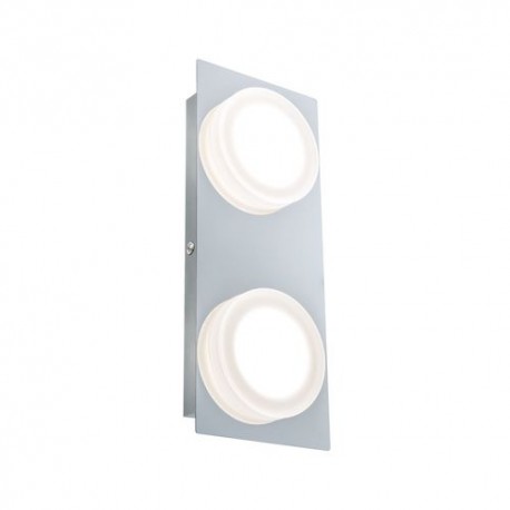 Plafonnier LED Doradus - Rectangle - 2x5W - Chrome - Non dimmable