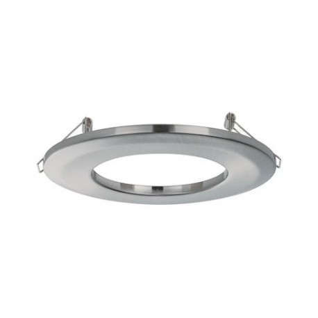 Adaptateur pour encastré - 50W Max - Rond - Acier brossé - Lames ressorts - Sans ampoule
