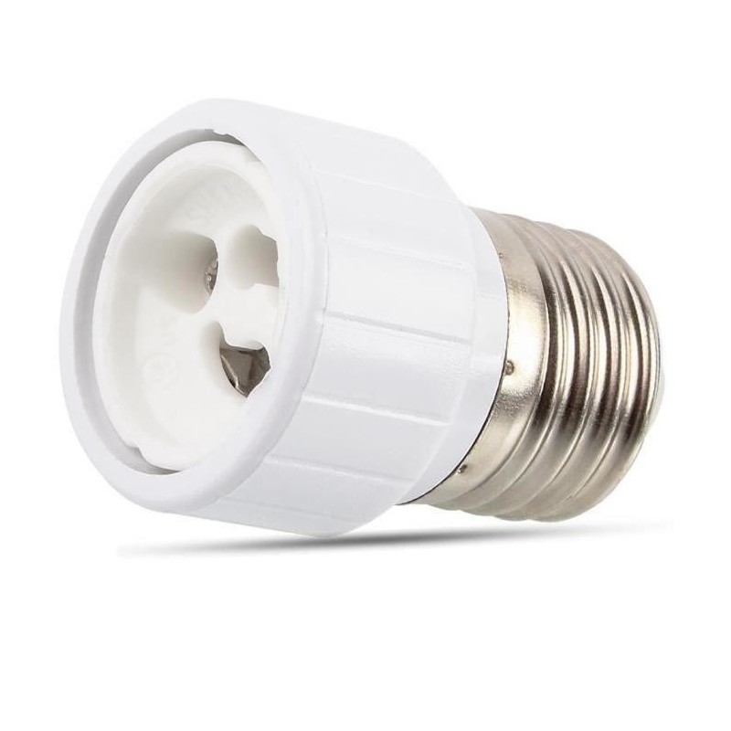 Adaptateur pour culot d'ampoule E27 vers GU10 Franelec FRANELEC