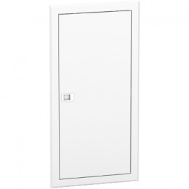 Porte blanche Resi9 pour bac d'encastrement - 1x13 modules - Hauteur 680mm