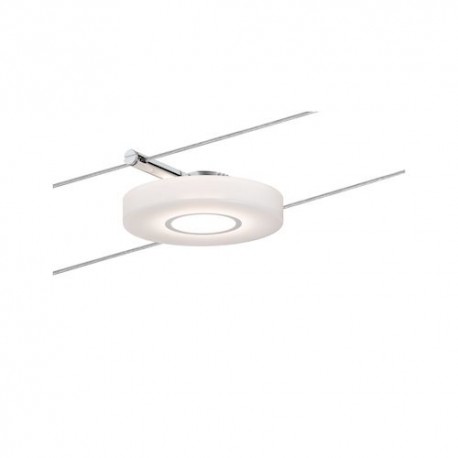 Spot sur câbles Smart DiscLED I - 4W DC - Satiné - Rond - Dimmable
