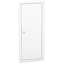 Porte blanche Resi9 pour bac d'encastrement - 1x13 modules - Hauteur 800mm