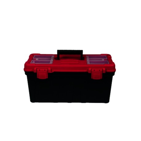 Caisse à outils plastique standard 20” - Noir / Rouge - 51cm