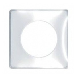Plaque Odace You - Transparent et support blanc - 1 poste