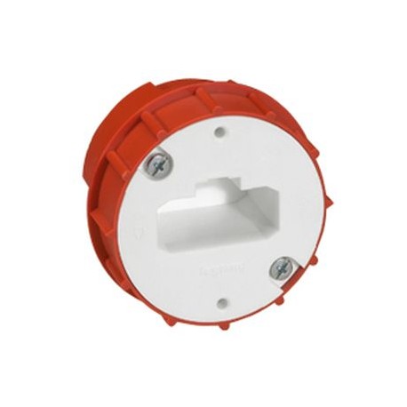 Boîte luminaire Batibox maçonnerie couvercle DCL pour point de centre - Simple poste - Prof 60mm