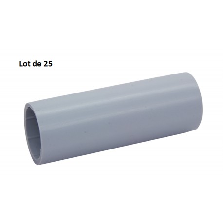 Lot de 25 manchons de repérages pour pieuvriste Clip'Ohm pour conduit ICTA - Ø25 mm - Gris