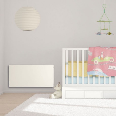 Acheter Un Radiateur A Inertie Pour Chauffage Central H2o Dk33 De Forme Horizontale 2176w Dt50 C Blanc Cachemire A Prix Domom