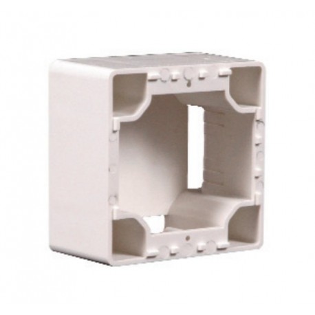 Cadre saillie pour socle 20A en plastique - Blanc