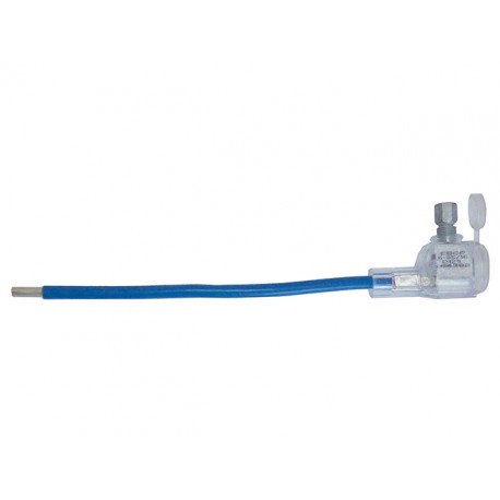 Embout de branchement à fouet Cuivre souple - 16 mm² - 60 A - Bleu