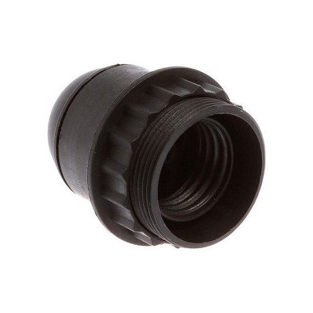 Douille classique double bague à connexion automatique - E27 - Encliquetable - Noir