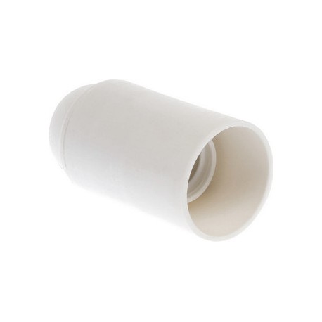 Douille classique simple bague à connexion automatique - E14- Encliquetable - Blanc