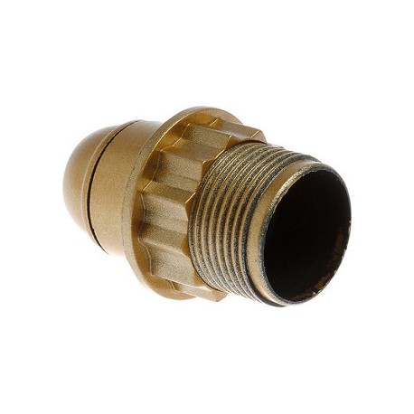 Douille classique double bague à connexion automatique - E14- Encliquetable - Or