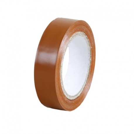 Ruban isolant adhésif Isola - Brun - 10 Mètres x 15 mm