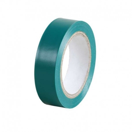 Ruban isolant adhésif Isola - Vert - 10 Mètres x 15 mm