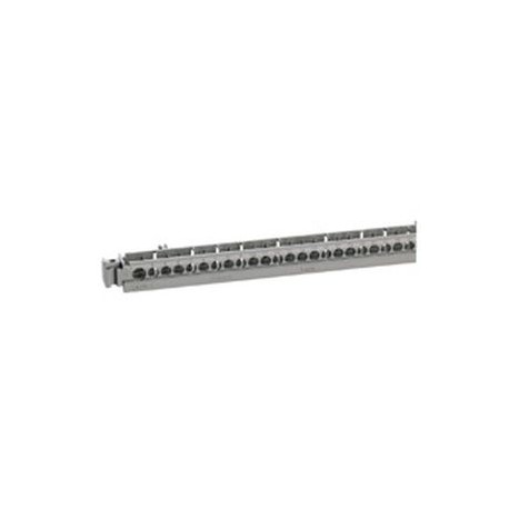 Support vide pour bornier - 50 trous - 385 mm 