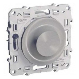 Odace interrupteur variateur - aluminium - Pour LED