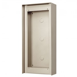 Cadre saillie avec visière - Pour platine 1x3 modules - Alu
