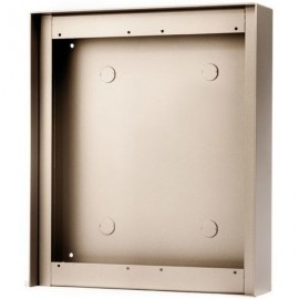 Cadre saillie avec visière - Pour platine 2x3 modules - Alu
