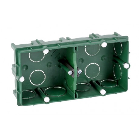 Boîte d'encastrement maçonnerie XL Tradi - 2 Postes - Profondeur 40 mm