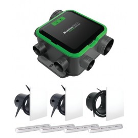 Kit VMC EasyHome PureAir Compact Premium - Simple flux Hygro - 400 m³/h - 21 dB - Avec bouches et entrées d'air
