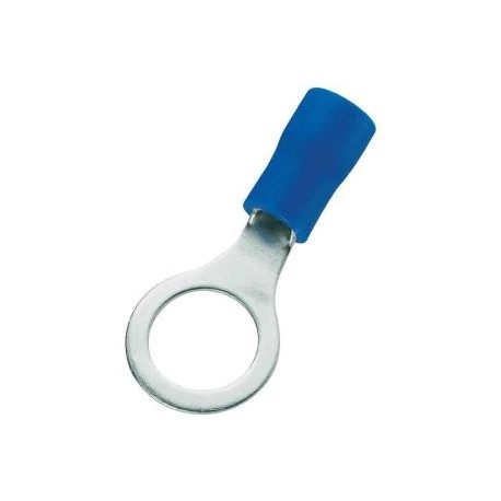 Cosse à œil - Section du câble de 1.5 à 2.5 mm - Diamètre vis 6 mm - Bleu