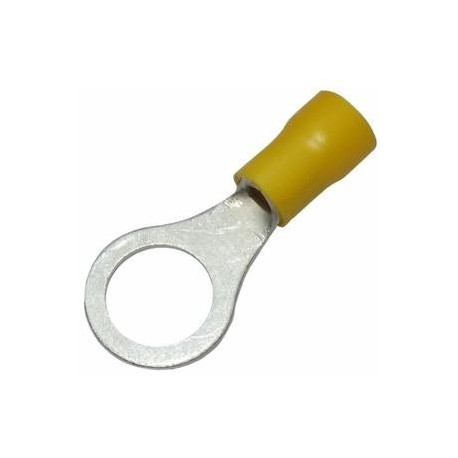 Cosse à œil - Section du câble de 4 à 6 mm - Diamètre vis 6 mm - Jaune