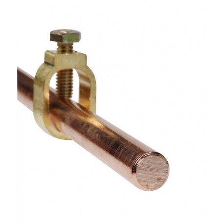 Piquet de terre rond cuivré 13.7mm - Longueur 1m