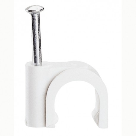 Attache pontet - Diamètre 7 mm - Longueur de pointe 18 mm - Blanc