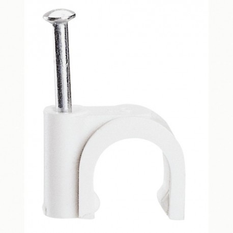 Attache pontet - Diamètre 9 mm - Longueur de pointe 22 mm - Blanc