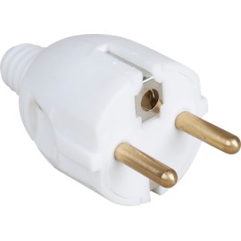 Fiche - 2P+T Schuko - 16A - Blanc