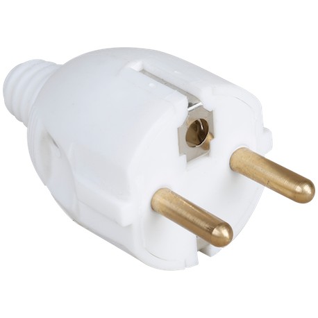 Fiche - 2P+T Schuko - 16A - Blanc