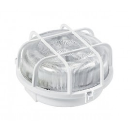 Hublot extérieur rond - Verre - E27 - 100W - IP44 - Sans ampoule