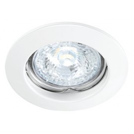 Spot encastré fixe Fixo - GU10 - 50W - Rond - Aluminium blanc - Sans ampoule - Non dimmable