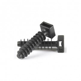Lot de 100 embases à frapper pour collier colson - 9mm