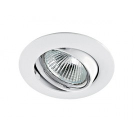 Spot encastré orientable Lunar 50-12 - GU5.3 - 50W - Rond - Aluminium blanc - Sans ampoule - Non dimmable