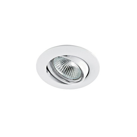 Spot encastré orientable Lunar 50-12 - GU5.3 - 50W - Rond - Aluminium blanc - Sans ampoule - Non dimmable