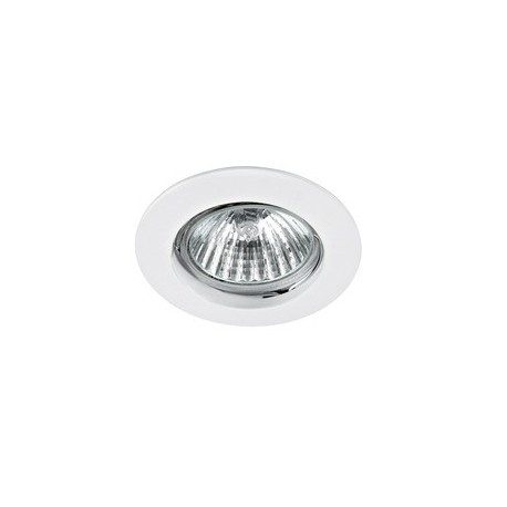 Spot encastré fixe Disk - GU10 - 50W - Rond - Aluminium blanc - Sans ampoule 