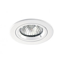 Spot encastré fixe Speed 50 R 230 - GU10 - 50W - Rond - Aluminium blanc - Sans ampoule 