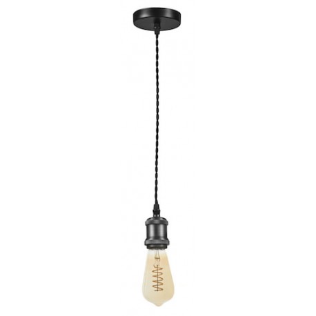Suspension Époque E27 - 150W - Sans ampoule - Anthracite