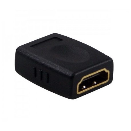 Adaptateur doré HDMI Femelle / HDMI Femelle - Blister