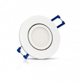 Spot LED orientable - 3W - 4000K - Rond - Blanc - Avec alimentation électronique - Non variable
