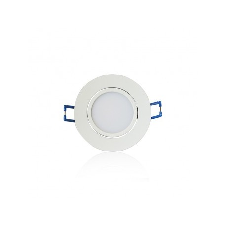 Spot LED orientable - 7W - 6000K - Rond - Blanc - Avec alimentation électronique - Non dimmable